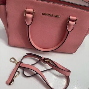 Michael Kors Selma Saffiano Leather Medium Misty Rose Handbag